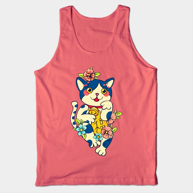 Kawaii Neko Tank Top by machmigo